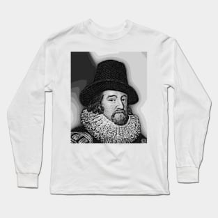 Francis Bacon Black And White Portrait | Francis Bacon Artwork 2 Long Sleeve T-Shirt